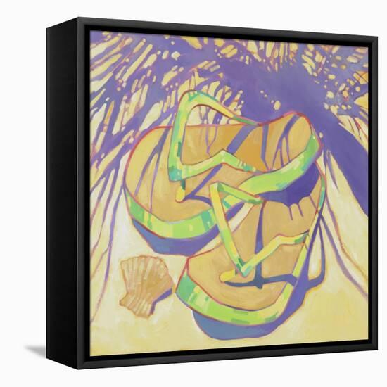 FlipFlops 2-Darrell Hill-Framed Premier Image Canvas