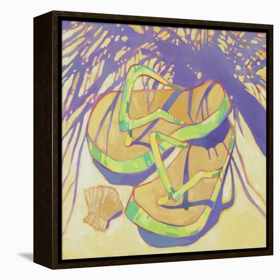 FlipFlops 2-Darrell Hill-Framed Premier Image Canvas