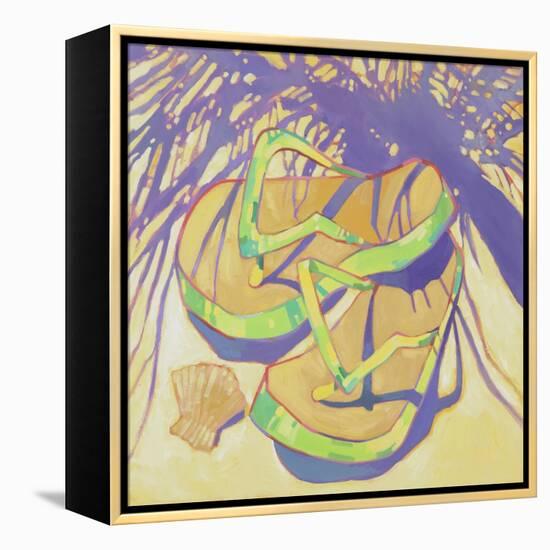 FlipFlops 2-Darrell Hill-Framed Premier Image Canvas