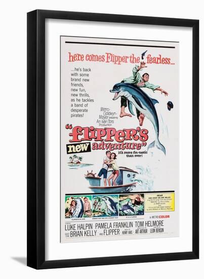 Flipper's New Adventure (aka Flipper and the Pirates)-null-Framed Art Print