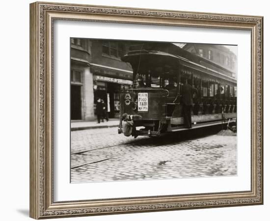 Flipping Cars-Lewis Wickes Hine-Framed Photo