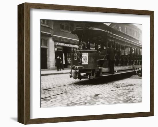 Flipping Cars-Lewis Wickes Hine-Framed Photo