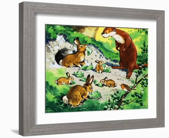 Fliptail the Otter-Bert Felstead-Framed Giclee Print