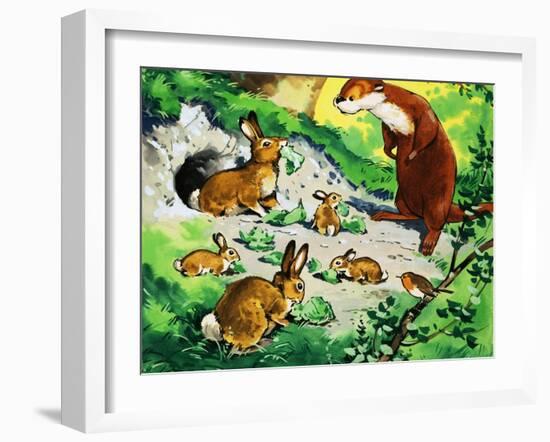 Fliptail the Otter-Bert Felstead-Framed Giclee Print