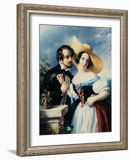 Flirt, 1841-Miklos Barabas-Framed Giclee Print