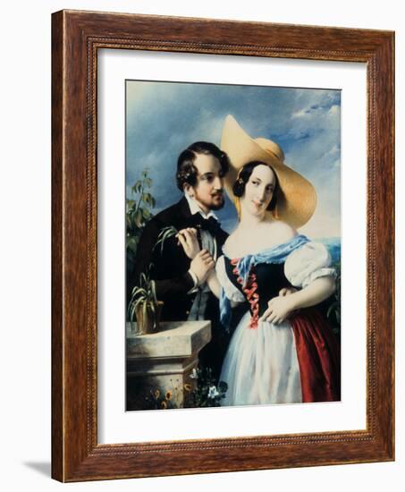 Flirt, 1841-Miklos Barabas-Framed Giclee Print