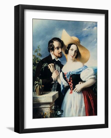 Flirt, 1841-Miklos Barabas-Framed Giclee Print