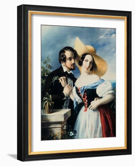 Flirt, 1841-Miklos Barabas-Framed Giclee Print