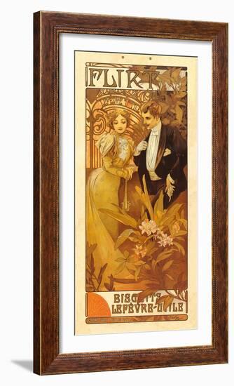 Flirt Biscuits-Alphonse Mucha-Framed Premium Giclee Print