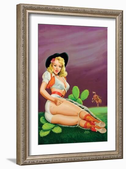 Flirt Magazine; Fallin' on the Cactus-Peter Driben-Framed Art Print