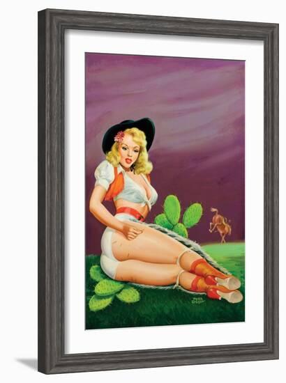 Flirt Magazine; Fallin' on the Cactus-Peter Driben-Framed Art Print