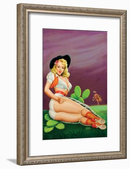 Flirt Magazine; Fallin' on the Cactus-Peter Driben-Framed Art Print