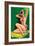 Flirt Magazine; Pinup with Hat-Peter Driben-Framed Art Print