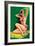 Flirt Magazine; Pinup with Hat-Peter Driben-Framed Art Print