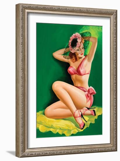 Flirt Magazine; Pinup with Hat-Peter Driben-Framed Premium Giclee Print