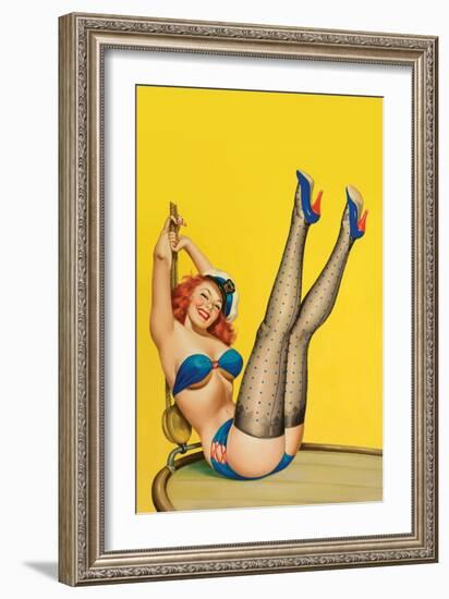 Flirt Magazine; Sailor Girl-Peter Driben-Framed Art Print