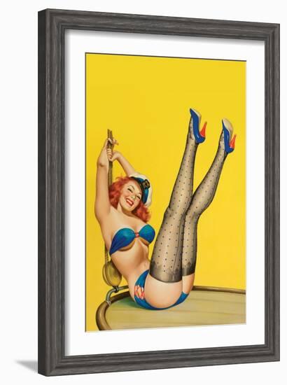 Flirt Magazine; Sailor Girl-Peter Driben-Framed Art Print