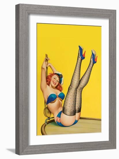 Flirt Magazine; Sailor Girl-Peter Driben-Framed Art Print