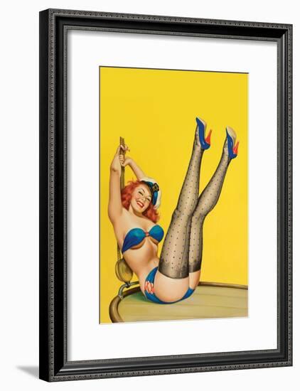 Flirt Magazine; Sailor Girl-Peter Driben-Framed Art Print