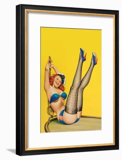 Flirt Magazine; Sailor Girl-Peter Driben-Framed Art Print