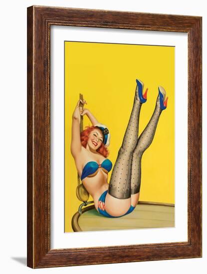 Flirt Magazine; Sailor Girl-Peter Driben-Framed Art Print