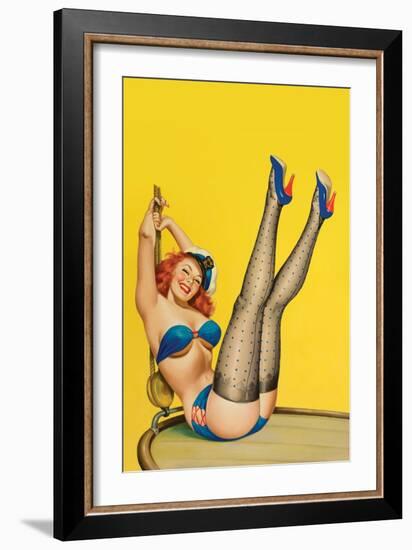 Flirt Magazine; Sailor Girl-Peter Driben-Framed Art Print