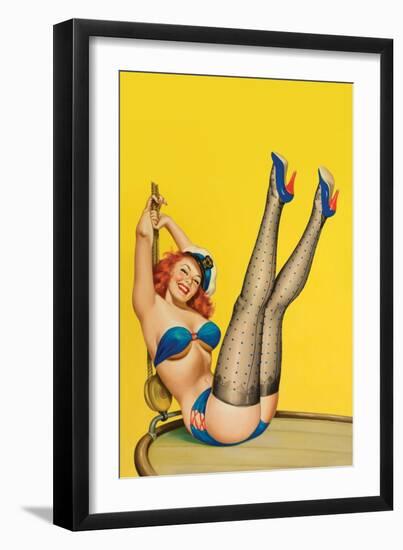 Flirt Magazine; Sailor Girl-Peter Driben-Framed Art Print