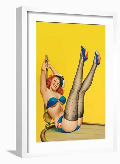 Flirt Magazine; Sailor Girl-Peter Driben-Framed Art Print