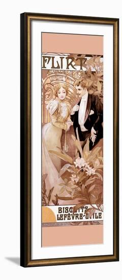 Flirt-Alphonse Mucha-Framed Art Print