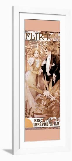 Flirt-Alphonse Mucha-Framed Art Print