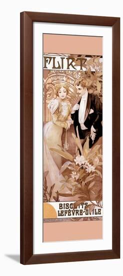 Flirt-Alphonse Mucha-Framed Art Print