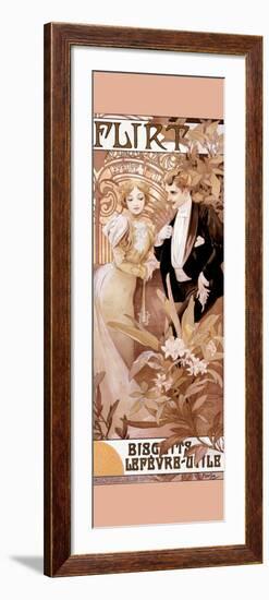 Flirt-Alphonse Mucha-Framed Art Print