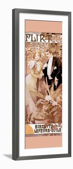 Flirt-Alphonse Mucha-Framed Art Print