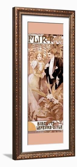 Flirt-Alphonse Mucha-Framed Art Print