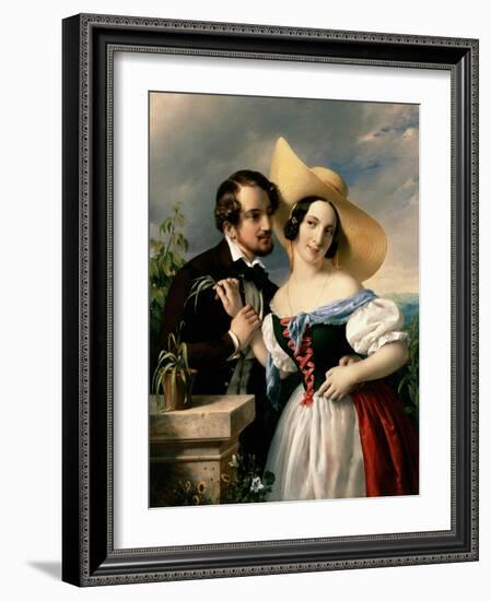 Flirtation, 1841-Miklos Barabas-Framed Giclee Print