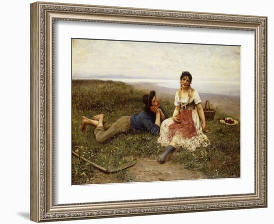 Flirtation, 1887-Eugen Von Blaas-Framed Giclee Print