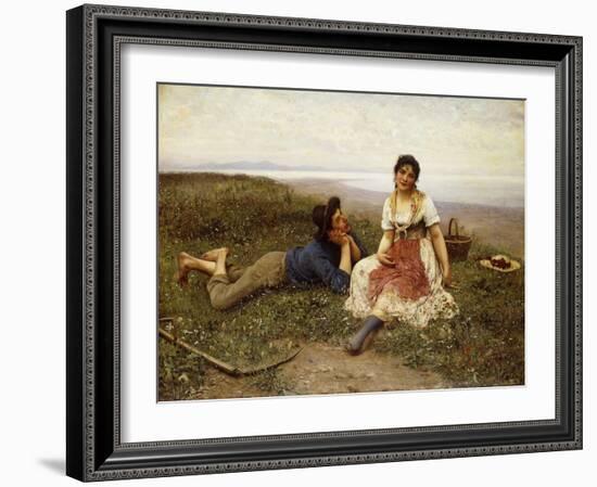 Flirtation, 1887-Eugen Von Blaas-Framed Giclee Print
