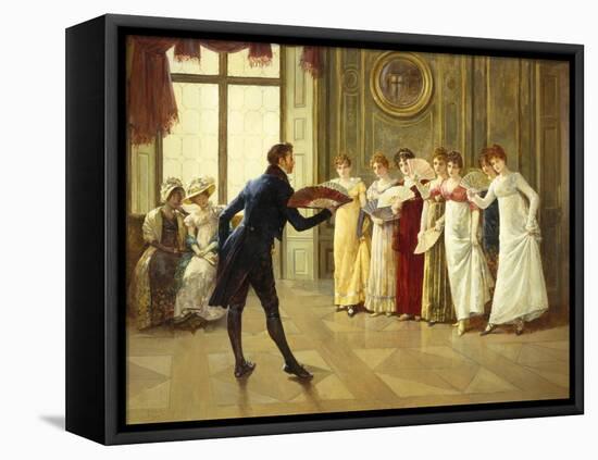 Flirtation-Henry Gillard Glindoni-Framed Premier Image Canvas