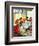 "Flirting Soda Jerk," Saturday Evening Post Cover, October 11, 1947-Constantin Alajalov-Framed Giclee Print