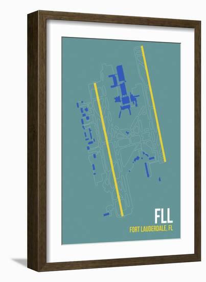 FLL Airport Layout-08 Left-Framed Giclee Print