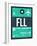 FLL Fort Lauderdale Luggage Tag II-NaxArt-Framed Art Print