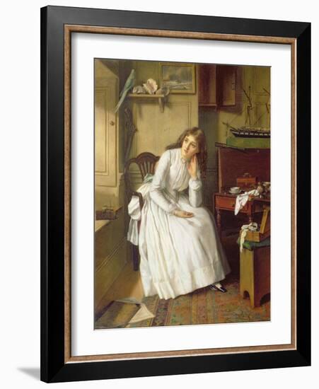 Flo Dombey in Captain Cuttle's Parlour-William Maw Egley-Framed Giclee Print