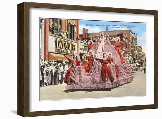 Float, Cherry Festival, Traverse City, Michigan-null-Framed Art Print