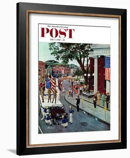 "Float Flat" Saturday Evening Post Cover, July 5, 1958-Ben Kimberly Prins-Framed Giclee Print