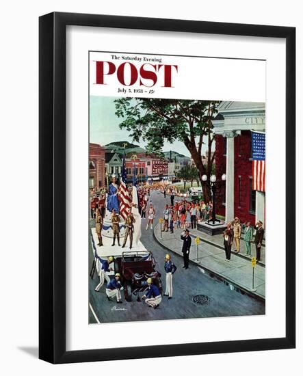 "Float Flat" Saturday Evening Post Cover, July 5, 1958-Ben Kimberly Prins-Framed Giclee Print