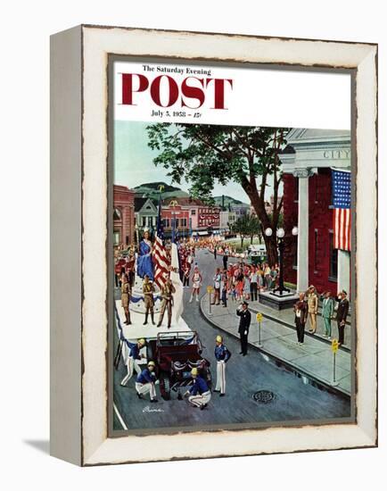 "Float Flat" Saturday Evening Post Cover, July 5, 1958-Ben Kimberly Prins-Framed Premier Image Canvas