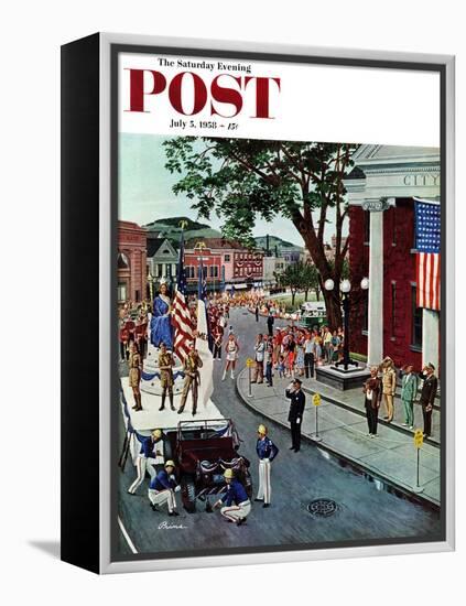 "Float Flat" Saturday Evening Post Cover, July 5, 1958-Ben Kimberly Prins-Framed Premier Image Canvas