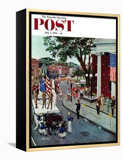 "Float Flat" Saturday Evening Post Cover, July 5, 1958-Ben Kimberly Prins-Framed Premier Image Canvas
