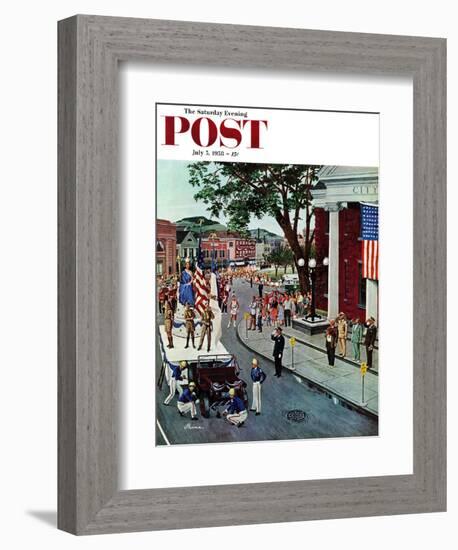 "Float Flat" Saturday Evening Post Cover, July 5, 1958-Ben Kimberly Prins-Framed Giclee Print