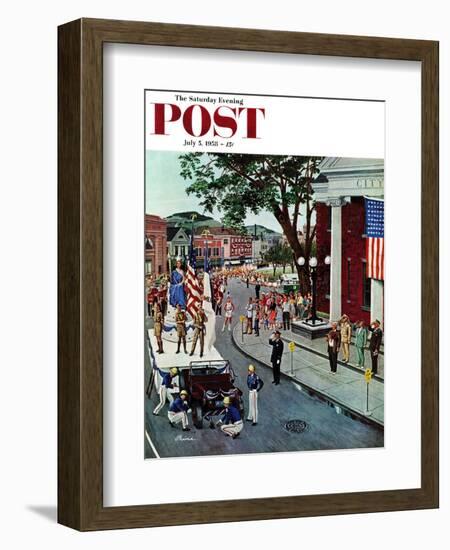 "Float Flat" Saturday Evening Post Cover, July 5, 1958-Ben Kimberly Prins-Framed Giclee Print